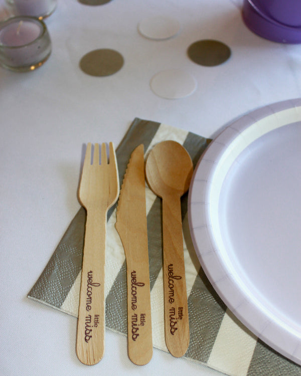 Wooden forks (set of 25)