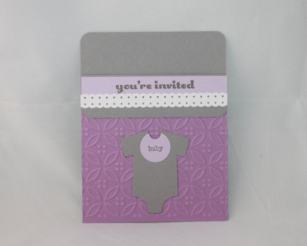 Onesie Baby Shower Invitation 