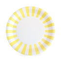 Yellow Dinner Plates / Yellow Paper Plates / Yellow Striped Party Plates / Yellow Party Plates / Yellow Striped Plates / You Are My Sunshine