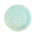 Mint Hooray Paper Plates 