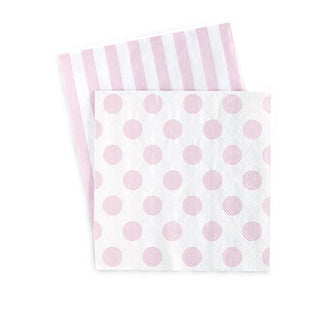 Pink and White Napkins 