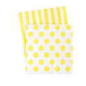 Yellow and White Napkins 