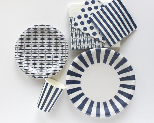 Navy Dessert Plates 