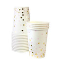 Pink and Gold Confetti Cups 