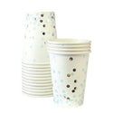 Blue and Silver Confetti Cups 