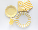 Yellow Party Fan Set 