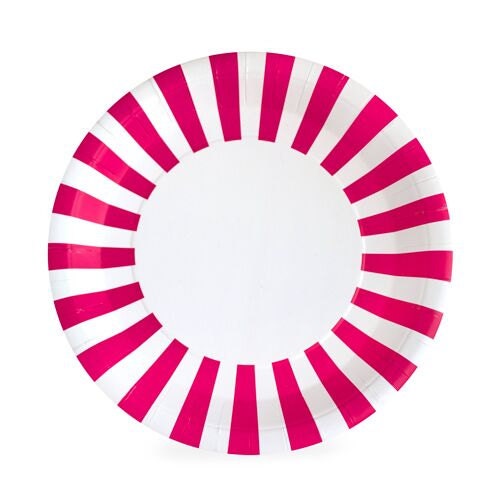 Bright Pink Dinner Plates 