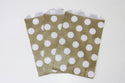 Gold Polka Dot Favor Bag 