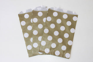 Gold Polka Dot Favor Bag 