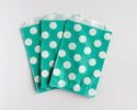Teal Polka Dot Favor Bag 