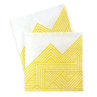 Yellow and White Napkins 