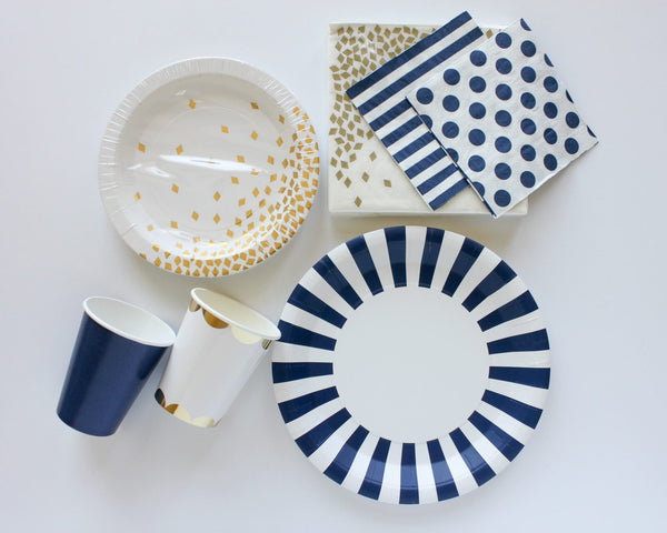 Navy Blue Dinner Plates 