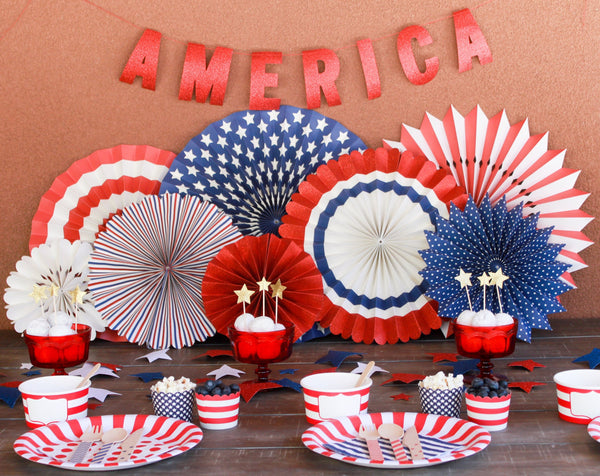 Red, White, and Blue Tassel Banner 