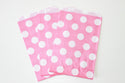 Bright Pink Polka Dot Favor Bag 