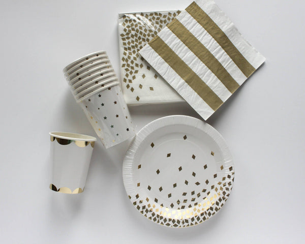 Gold Polka Dot Favor Bag 