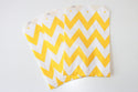 Yellow Chevron Favor Bag 