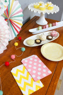 Yellow Chevron Favor Bag 