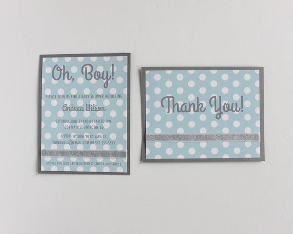 Little Boy Blue Thank You Cards 