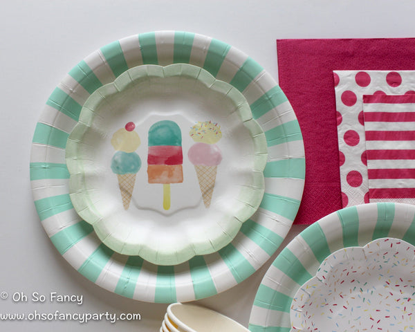 Mint Green Dinner Plates 