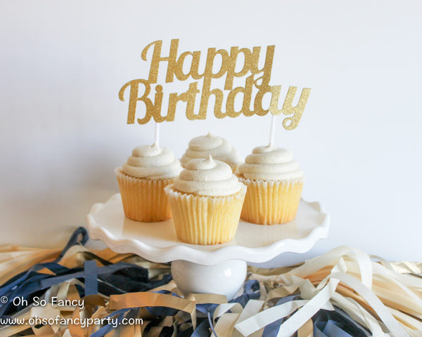 Happy Birthday Cake Topper 