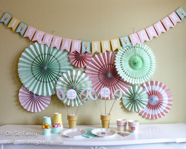 Ice Cream Centerpieces 