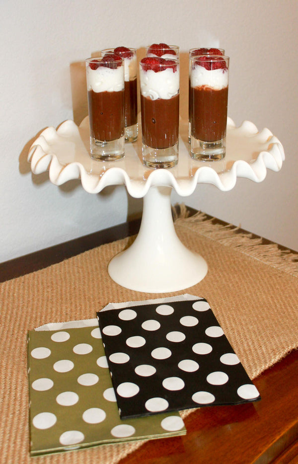 Gold Polka Dot Favor Bag 