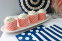 Orange Striped Favor Bag 