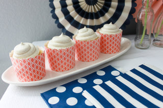 Orange Striped Favor Bag 
