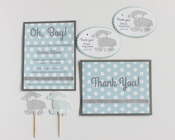 Little Boy Blue Thank You Cards 