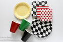 Checkered Flag Small Napkins / Race Car Birthday Party / Car Party Napkins / Pit Stop / Racing Party Supplies / Cars / Black & White Napkin