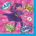 Superhero Girl Napkins 