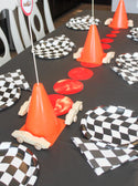 Checkered Flag Small Napkins / Race Car Birthday Party / Car Party Napkins / Pit Stop / Racing Party Supplies / Cars / Black & White Napkin