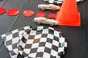 Checkered Flag Small Napkins / Race Car Birthday Party / Car Party Napkins / Pit Stop / Racing Party Supplies / Cars / Black & White Napkin