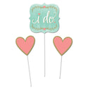 Mint "I Do" Plates 