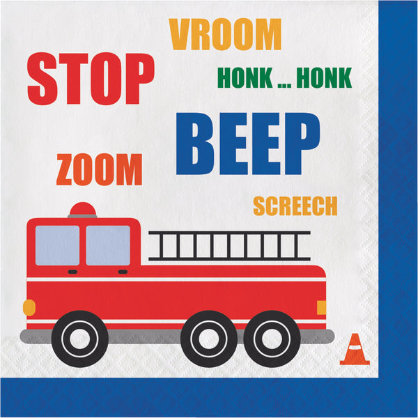 Traffic Jam Large Napkins / Cars and Trucks Party Napkins / Cars and Trucks Birthday Party / Baby Boy's First Birthday