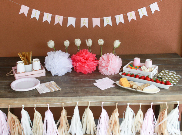 Pink and White Napkins 