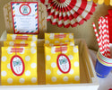 Yellow Polka Dot Favor Bag 