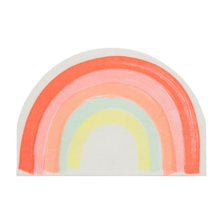 Neon Rainbow Shaped Napkins