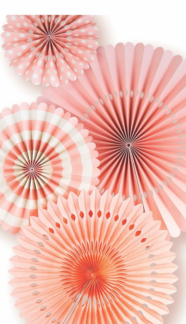 Coral Chevron Cupcake Wrappers 