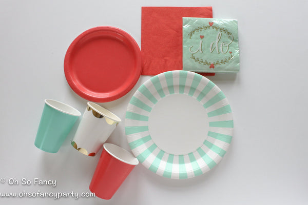 Coral Chevron Cupcake Wrappers 