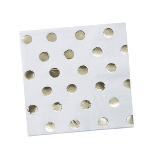 Gold Polka Dot Napkins 