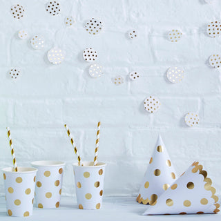 Gold Polka Dot Plate 