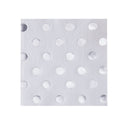 Silver Polka Dot Dinner Plates 