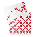 Red Patterned Napkins 