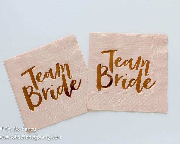 Team Bride Napkins 