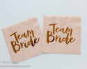 Team Bride Plates / Team Bride Dinner Plates / Bachelorette Party Plates / Team Bride / Rose Gold Paper Plates / Bridal Shower Plates