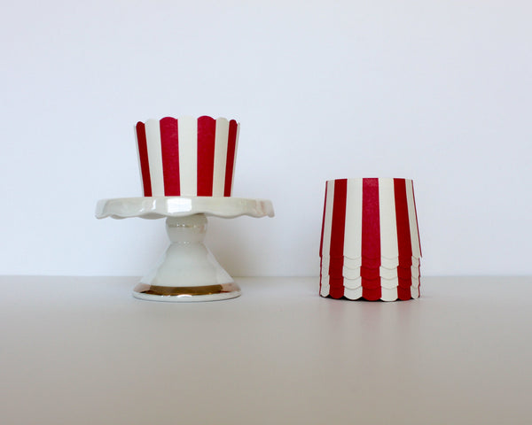 Red and White Napkins 