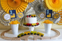 Yellow Party Fan Set 