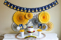 Yellow Party Fan Set 