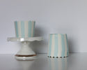 Light Blue and White Napkins / Light Blue and White / Blue Stripe Napkins / Blue Polka Dot Napkins